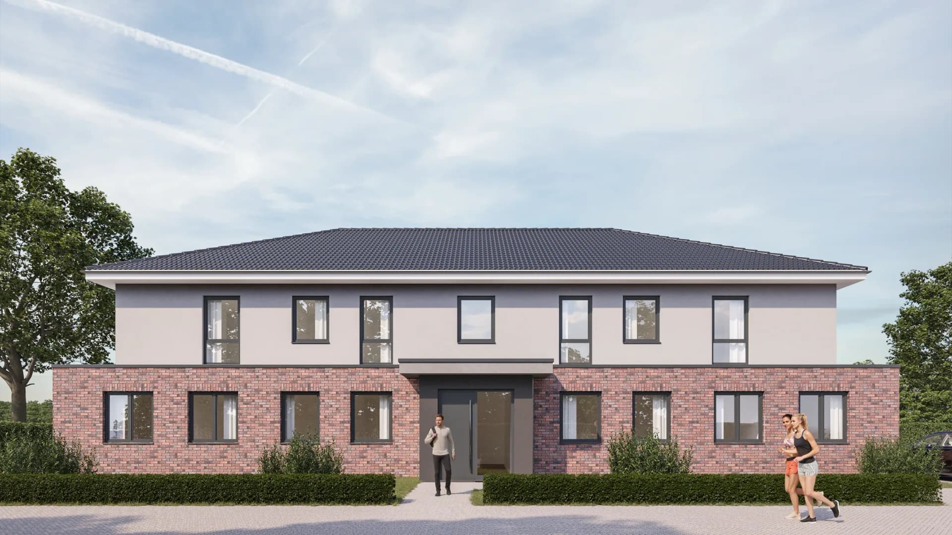 Dorfstraße - Adendorf, architectural visualization, view 2