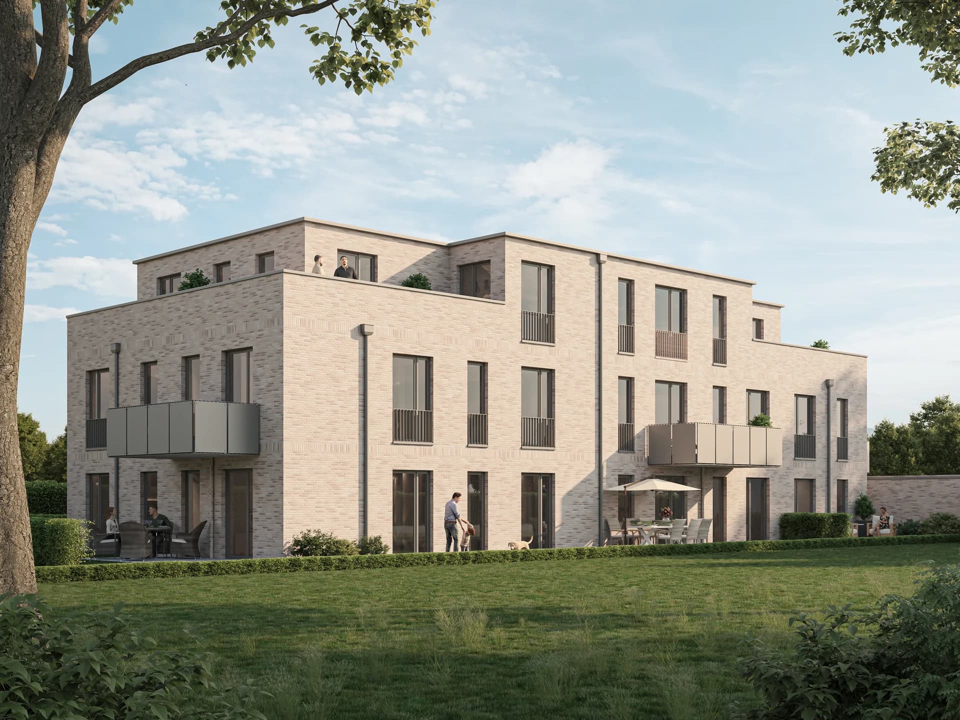 GRÜNBLICK - Lüneburg, Architekturvisualisierung, Ansicht 2