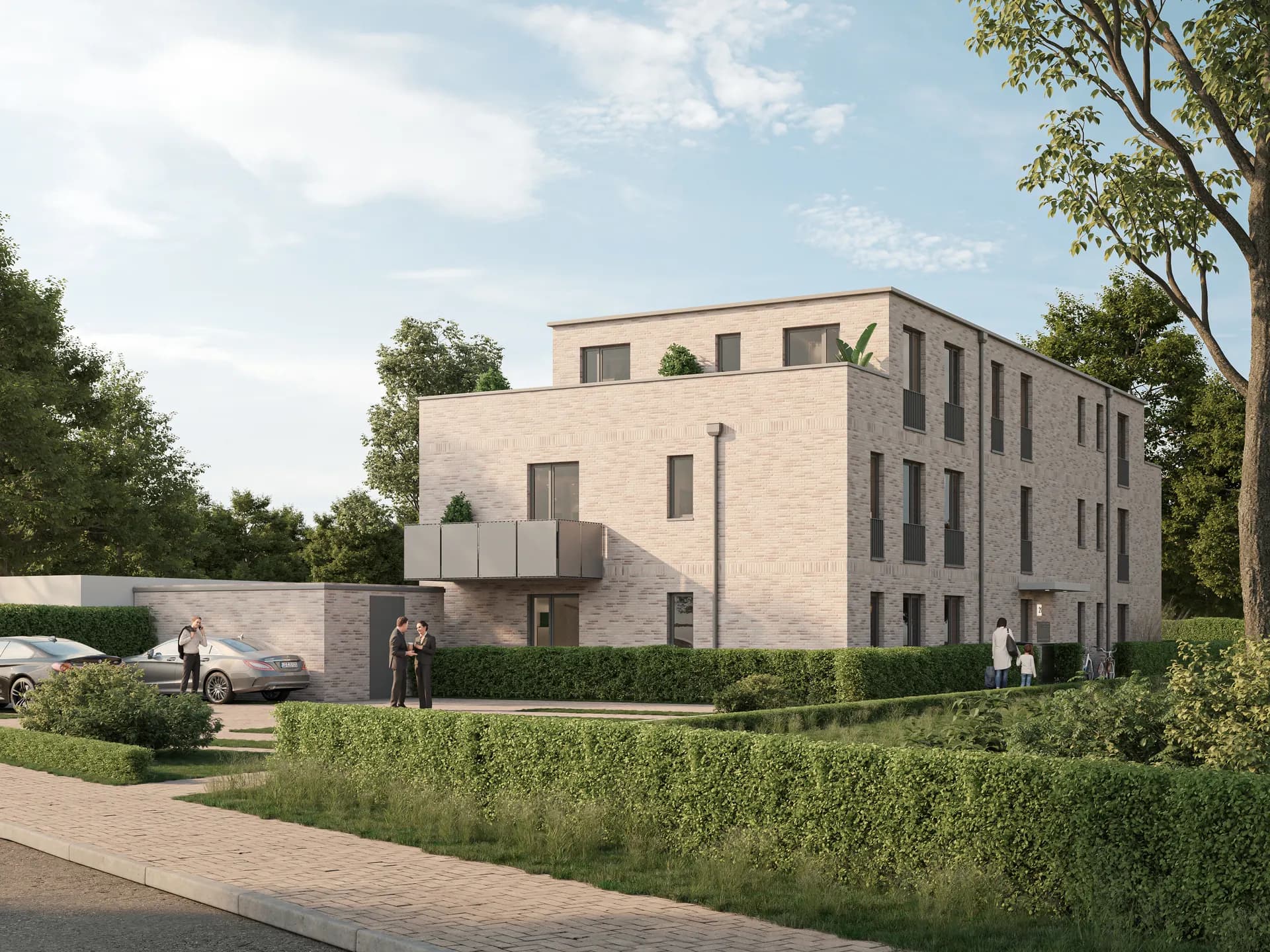 GRÜNBLICK - Lüneburg, Architekturvisualisierung, Ansicht 3