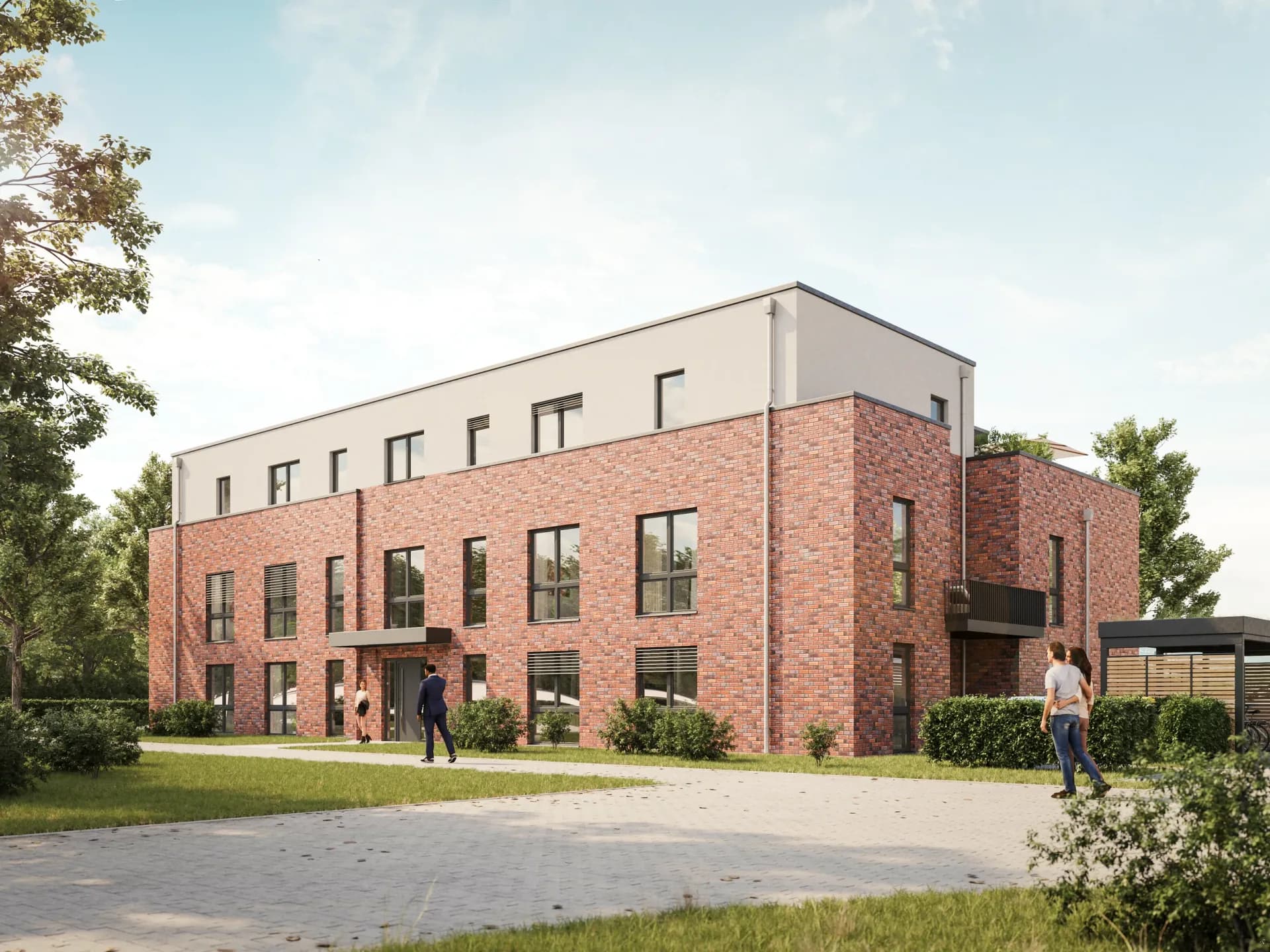 Hanseviertel - Lüneburg, Architekturvisualisierung, Ansicht 3