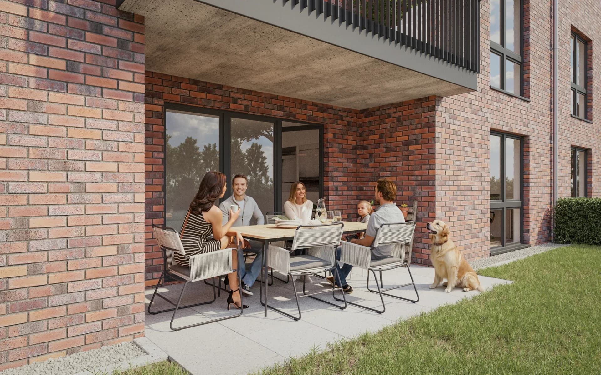 Mehrfamilienhaus Hanseviertel - Lüneburg, Architekturvisualisierung, Ansicht 5