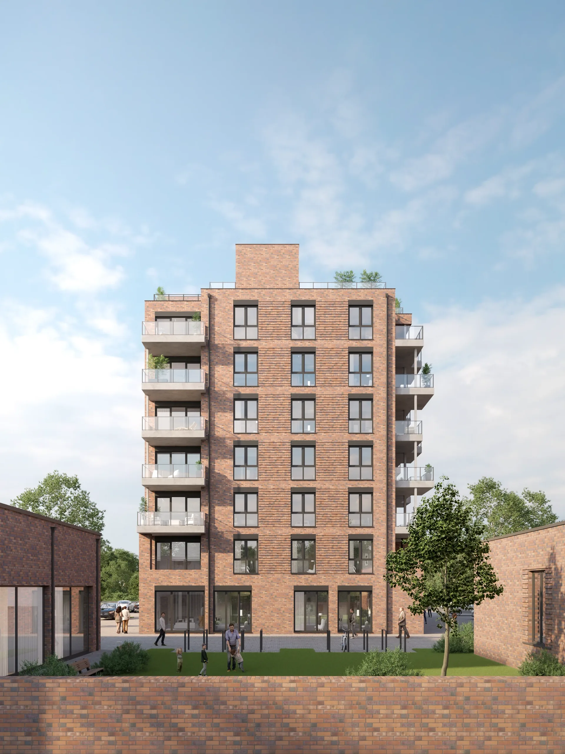 LUCIA LIVING - Lüneburg, exterior view 2, architectural visualization