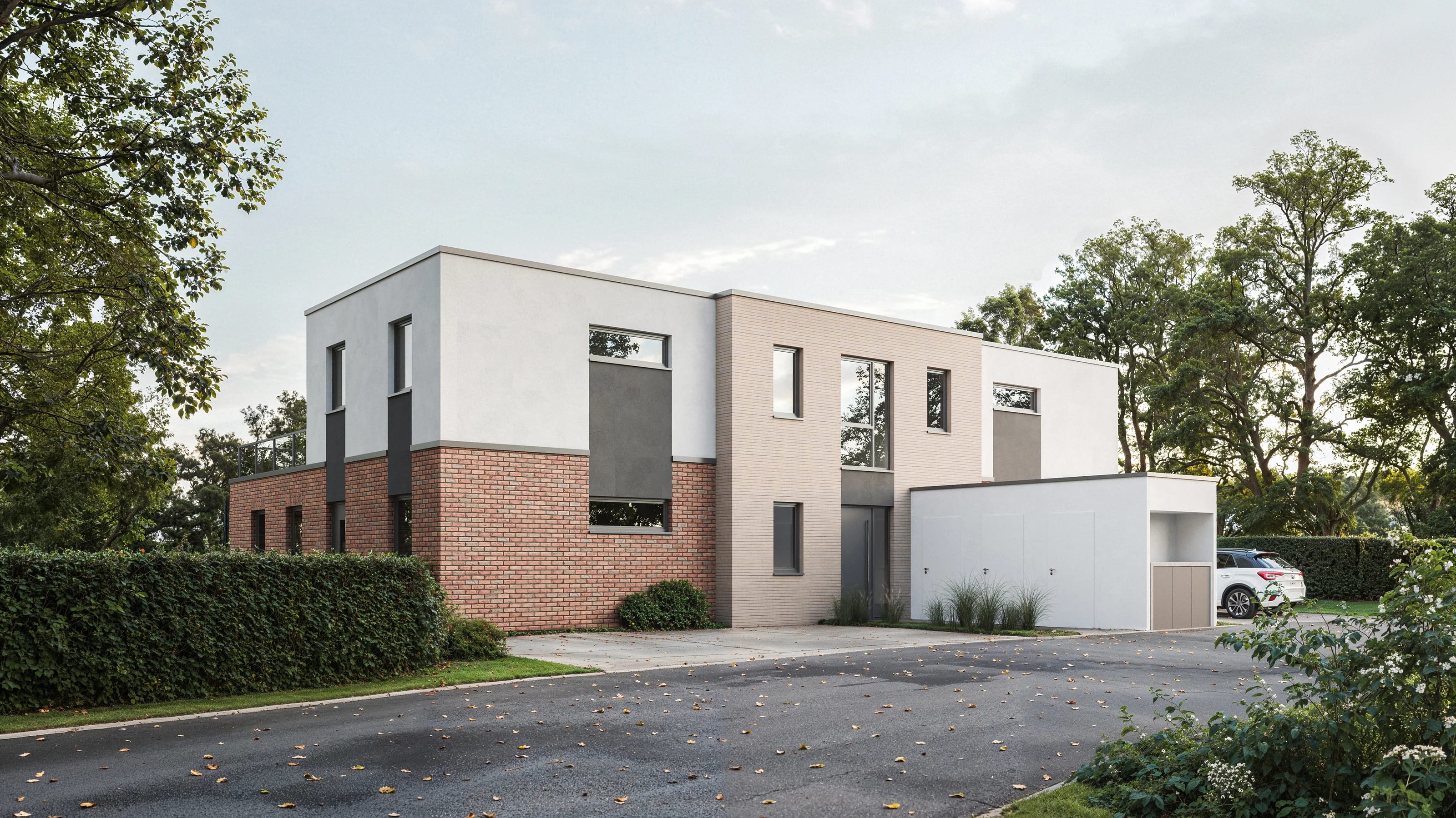 Modern residential exterior