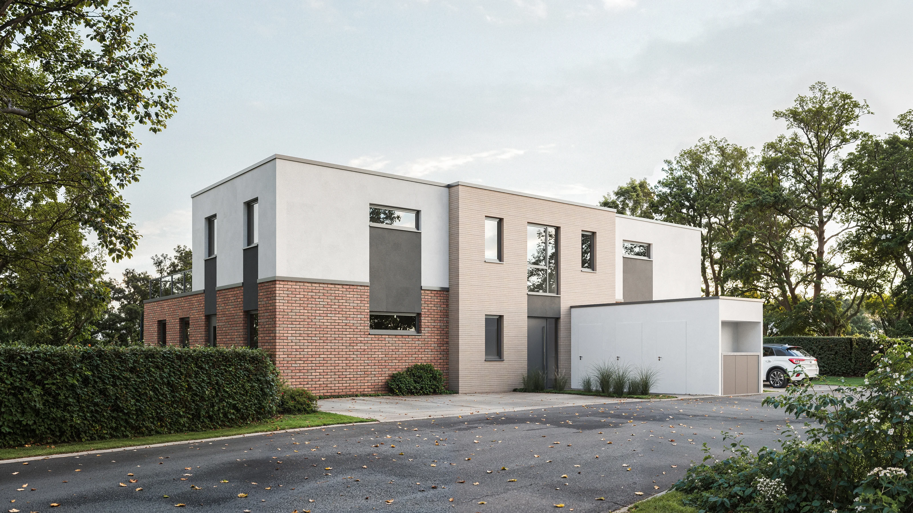 Modern residential exterior