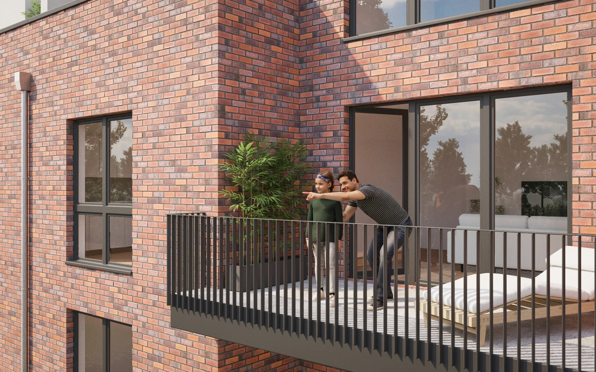 Hanseviertel - Lüneburg – Architekturvisualisierung, Ansicht 4